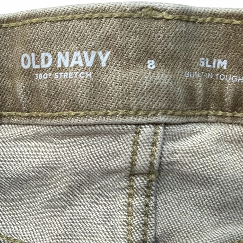 Old Navy Tan Kids Jeans. Size 8 Slim. Pre-Loved